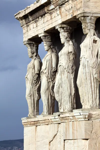 Erechtheum ist ein alter griechischer Tempel in der Akropolis — Stockfoto