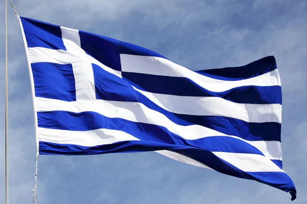 Flaga Grecji — Zdjęcie stockowe