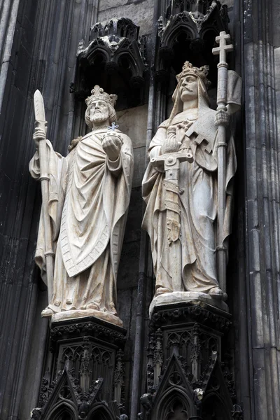Sculptures of the Cologne Cathedral — Stock Photo, Image