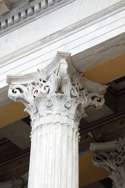 Coluna Decorada Estilo Grego — Fotografia de Stock