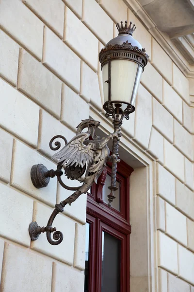 Stara Lampa Ścianę Domu — Zdjęcie stockowe