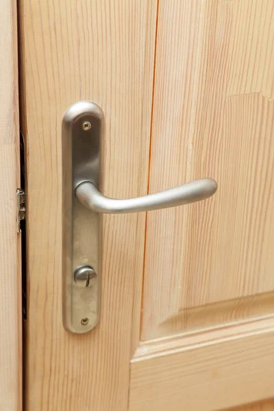 Door Handle Wooden Door — Stock Photo, Image
