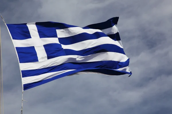 Flag Greece Sky — Stock Photo, Image