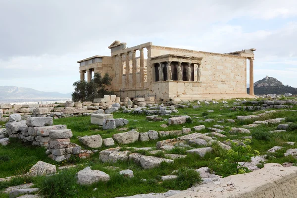 Ερέχθειο, την Ακρόπολη της Αθήνας στην Ελλάδα Royalty Free Εικόνες Αρχείου