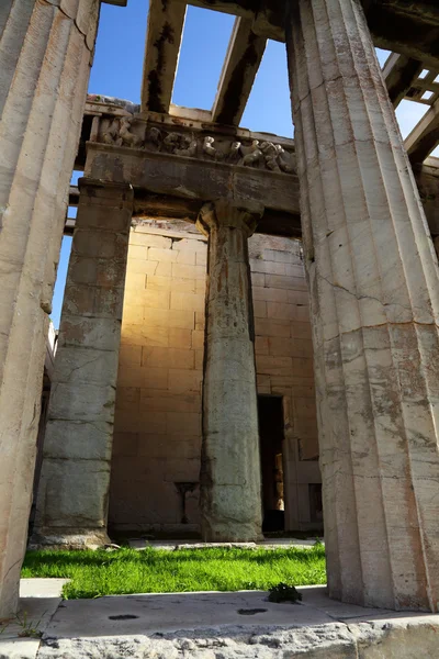 Храм Гефеста, также известный как Гефестион или более ранний Стоковое Фото