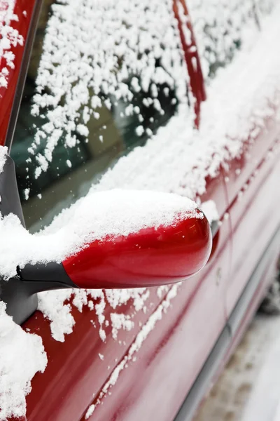 Сніг на машині — стокове фото