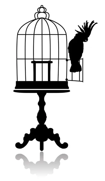 Cage à oiseaux — Image vectorielle