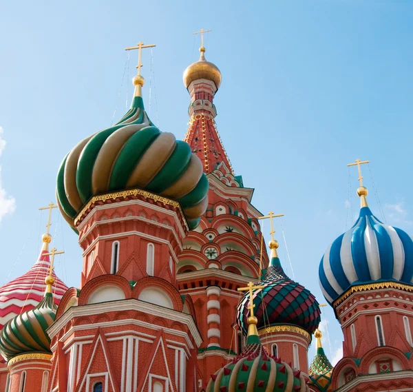 Aziz Basil Katedrali, Moskova Kızıl Meydan üzerinde — Stok fotoğraf