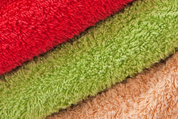 Färg handdukar — Stockfoto