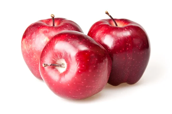 Rode Appel Isoalted Wit — Stockfoto
