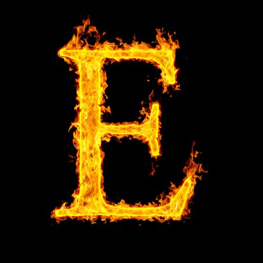 Fire letter clipart