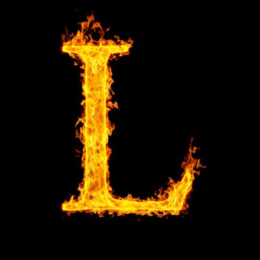 Fire letter clipart