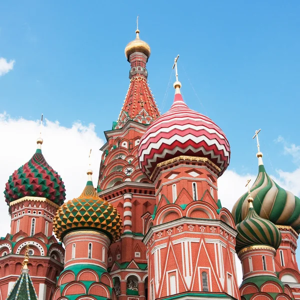 Aziz Basil Katedrali Moskova Kızıl Meydan Üzerinde — Stok fotoğraf