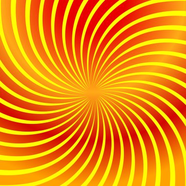 Twirl yellow abstract clipart