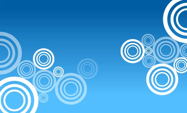 蓝色圆圈抽象 — 图库矢量图片