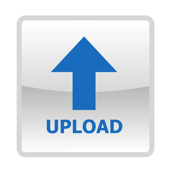 Single rectangle upload button — Stock Vector