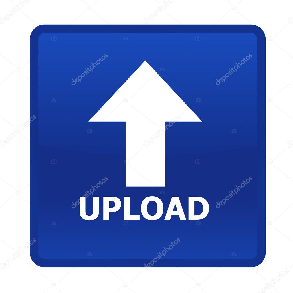 Single rectangle upload button