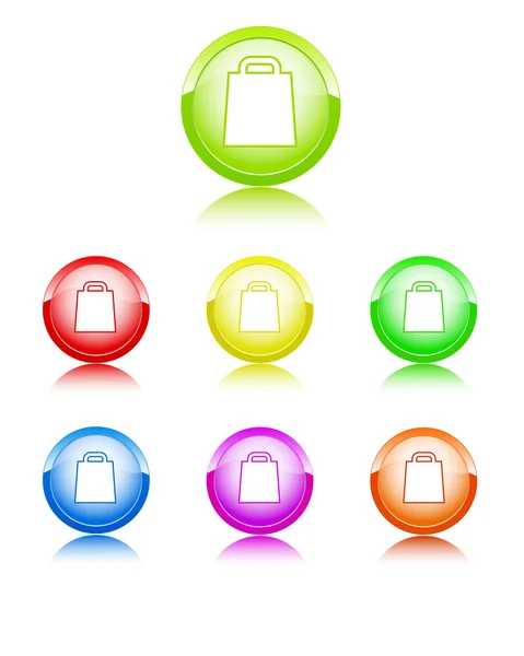 Packet color icons — Stock Vector