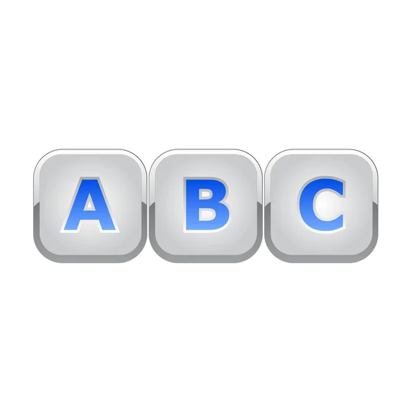 Клавиатура abc — стоковый вектор