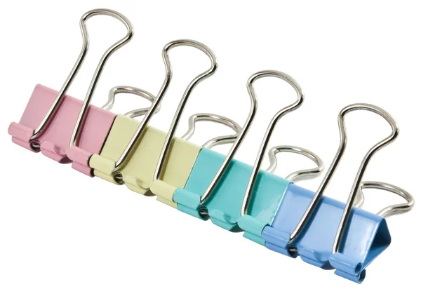 stock image Office Colorful clothespins on a white background