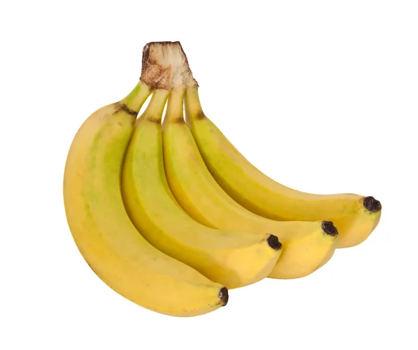 Bunch van bananen geïsoleerd op witte achtergrond — Stockfoto