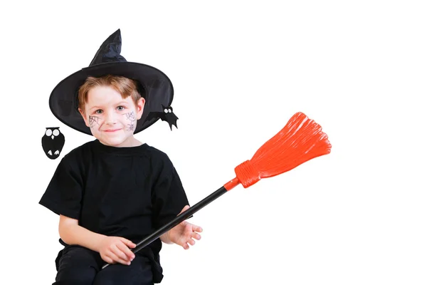Retrato de estudio de Halloween de chico lindo — Foto de Stock