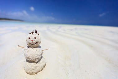 Tropical snowman clipart