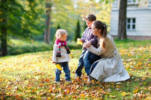 가 공원에서 가족 — 스톡 사진