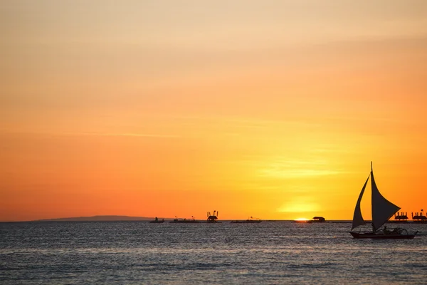Sunset at ocean — Stock Photo, Image