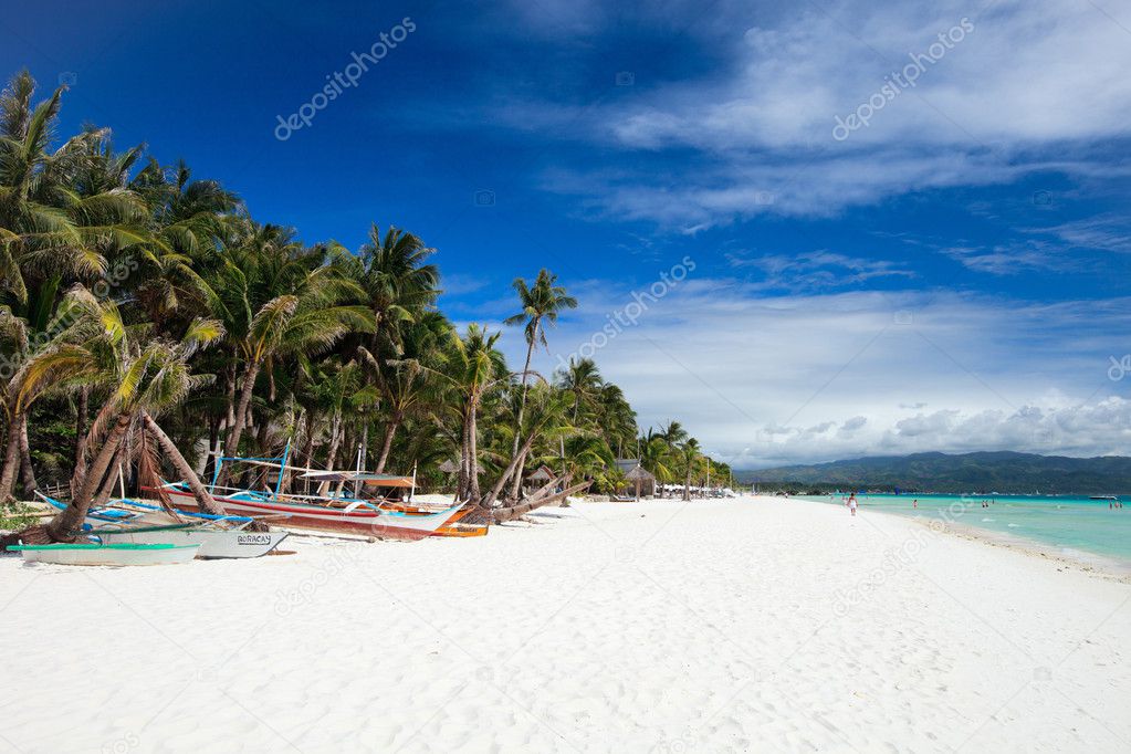 Landscape of beautiful beach
