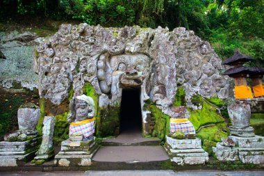 Elephant Cave Temple in Bali clipart