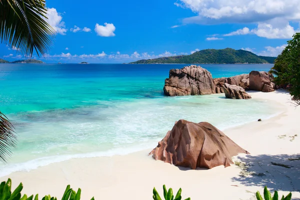 Plage idyllique aux Seychelles — Photo