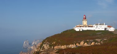 Cabo da Roca in Portugal - west most point of Europe clipart