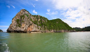 Beautiful landscape of Sam Roy Yot National park in Thailand clipart