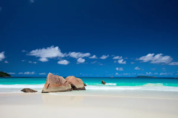 Anse Λάτσιο Καλύτερη Παραλία Στο Νησί Praslin Στις Σεϋχέλλες — Φωτογραφία Αρχείου