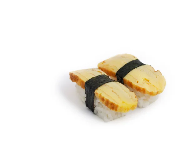 Tamago (gekookt ei) stukken Nigiri Sushi — Stockfoto
