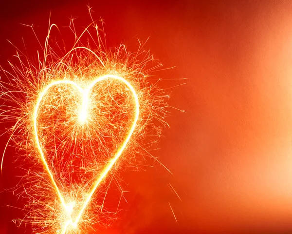 Hot Heart Background — Stock Photo, Image