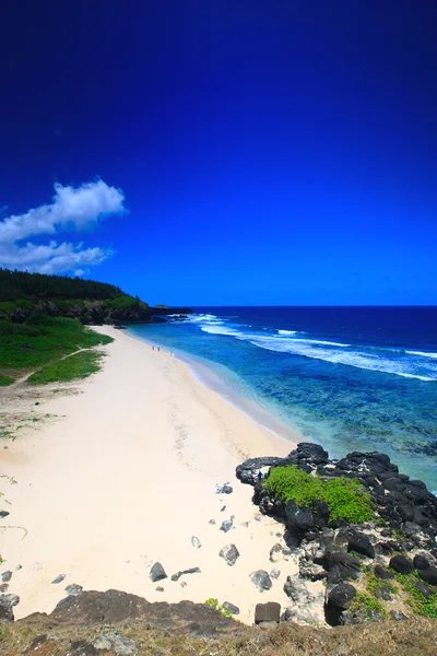 Piękny biały piasek tropikalnej plaży — Zdjęcie stockowe