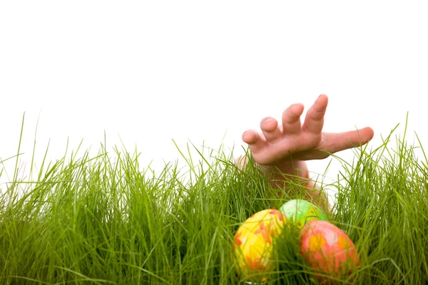 Caccia alle uova di Pasqua — Foto Stock