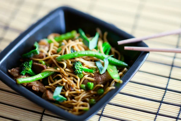 Lahodné maso wok — Stock fotografie