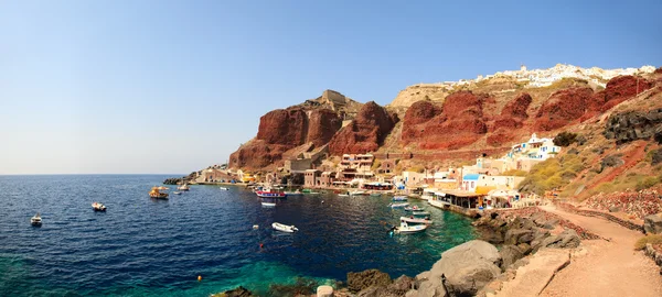Spettacolare Caldera Che Circonda Bellissima Isola Santorini Grecia — Foto Stock