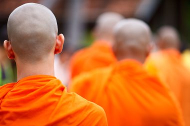 Buddhist monks clipart