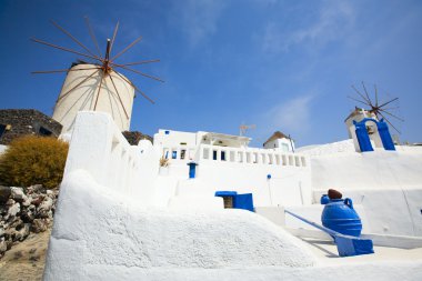 Santorini yel değirmenleri