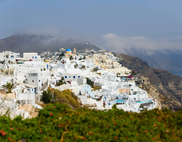 Όμορφο Παραδοσιακό Χωριό Οία Νησί Της Σαντορίνης Ελλάδα — Φωτογραφία Αρχείου