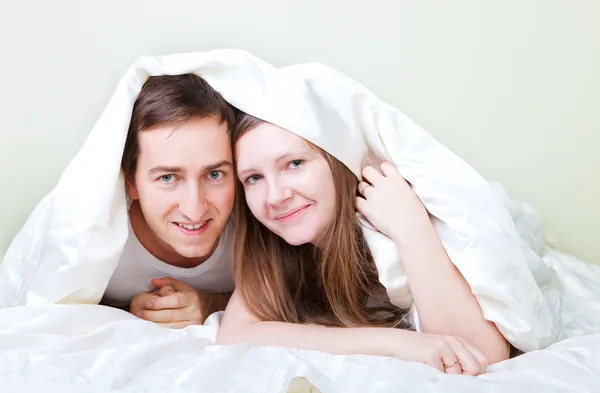 Pasangan di Kamar Tidur — Stok Foto