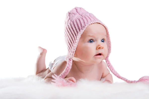 Bebê de inverno — Fotografia de Stock