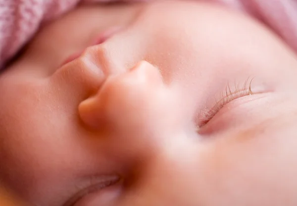 Bons Sonhos Semanas Idade Bebê Dorme Livre Coberto Com Cobertor — Fotografia de Stock