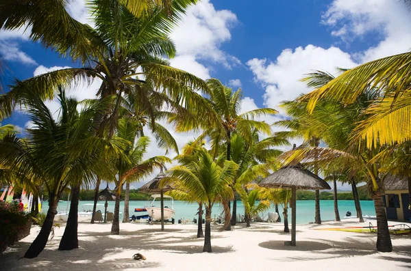 Vackra Tropiska Stranden Luxury Resort Mauritius — Stockfoto