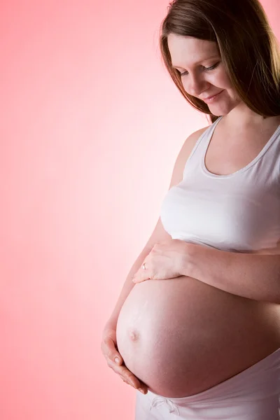 Mulher grávida bonita — Fotografia de Stock