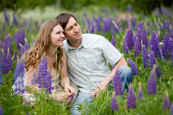 Romantic Photo Young Attractive Couple — Stock Photo, Image